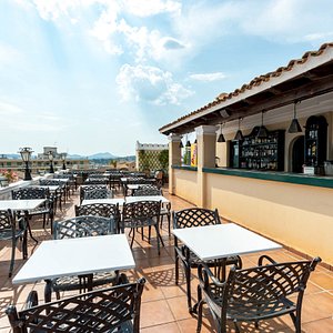 Roof Garden at the Cavalieri Hotel Corfu