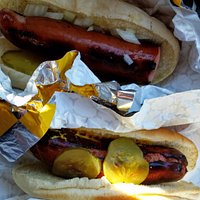 Polish dog and hot dog