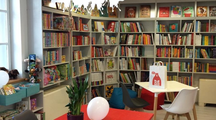 interior book and caffe shop