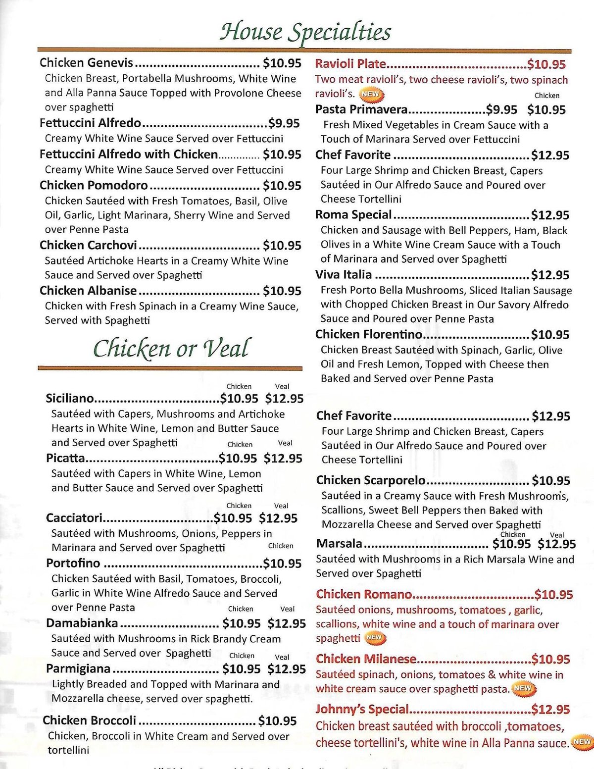 ROMA ITALIAN RESTAURANT, Harrison - Menu, Prices & Restaurant Reviews ...