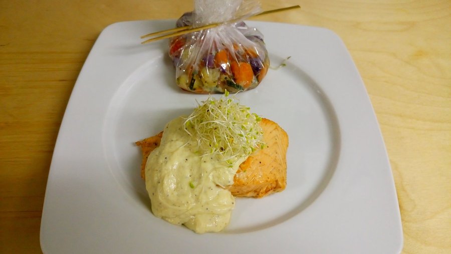 Pavé de saumon "mousseline"