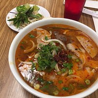 Spicy beef soup (bun bo hue)
