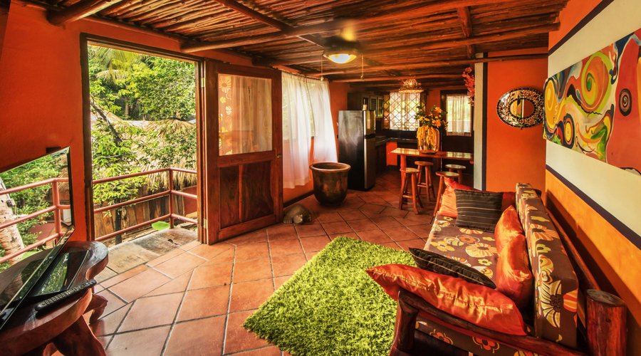 living room and kitchen
