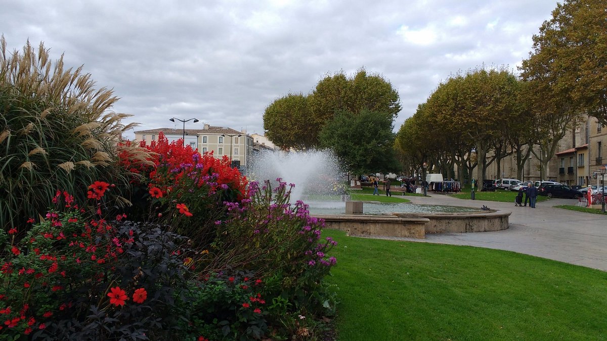 Central underground parking, with a nice park above - Review of Place  Gambetta, Carcassonne Center, France - Tripadvisor