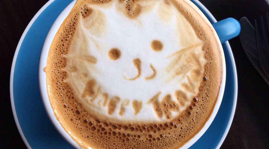 Sweet latte art!