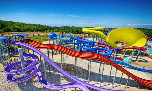Slide and splash area