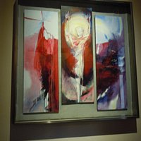 Tableau moderne dans l'entrée