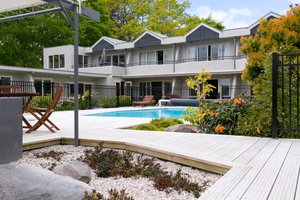 Anchorage Resort Taupo in Taupo, image may contain: Backyard, Resort, Hotel, Housing