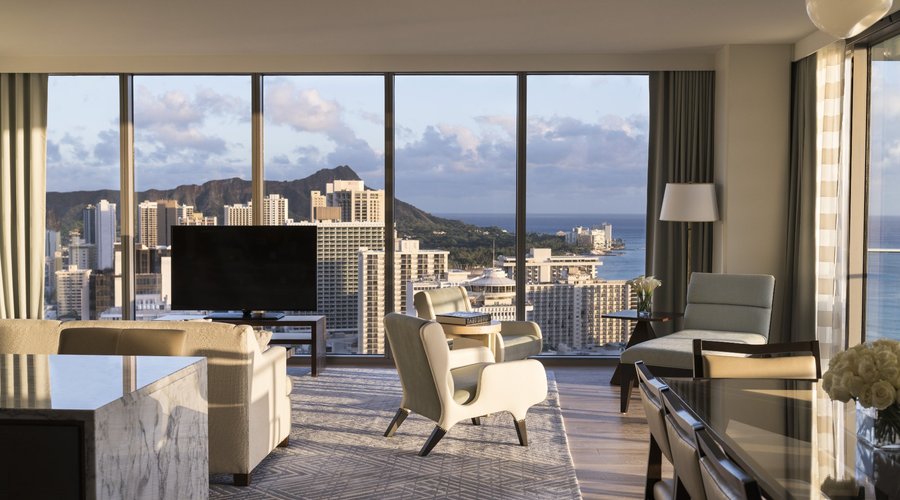 Live in luxury in our Premier Three Bedroom Suite at The Ritz-Carlton Residences, Waikiki Beach.