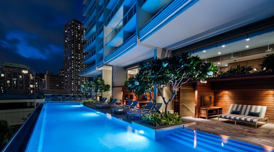 Luxuriate in the highest infinity pool in Waikiki at The Ritz-Carlton Residences, Waikiki Beach.