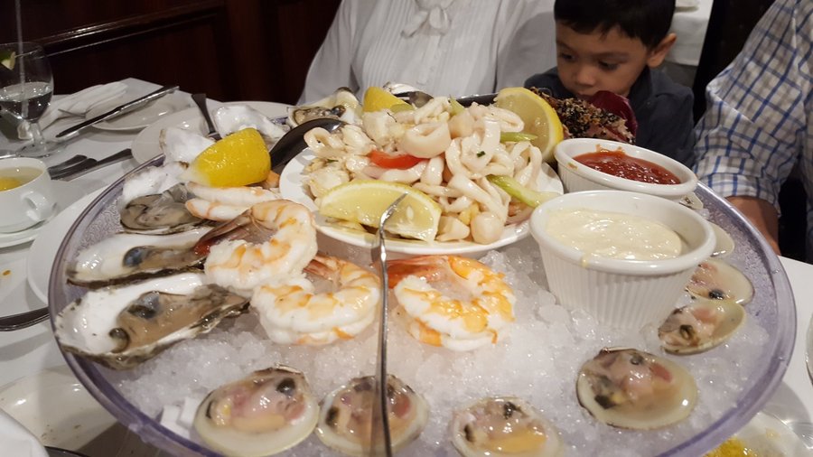 Our cold seafood appetizer!!