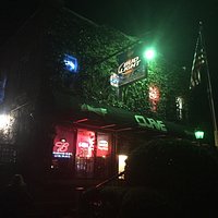 Inside and outside of the Curve Inn