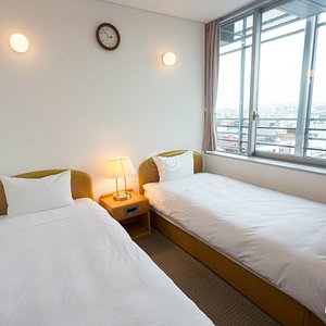 The Twin Room at the Shin-Osaka Youth hostel