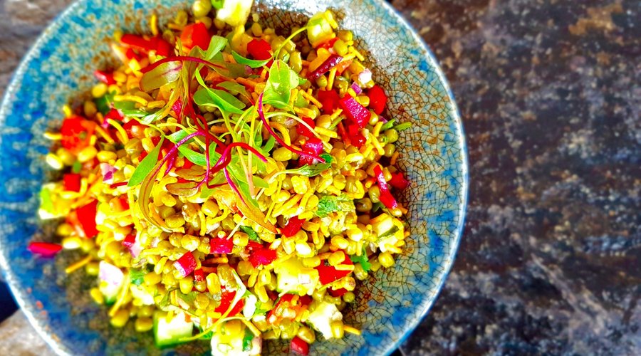 Mung Bean Chaat Salad