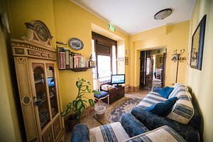 Il Tiglio Hotel in Castel di Sangro, image may contain: Couch, Furniture, Living Room, Chair