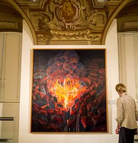 Nicely hung in Penne palace rooms