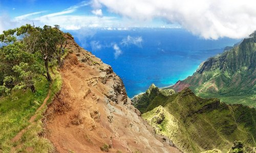 Kalalau valley from kalepa ridge trail