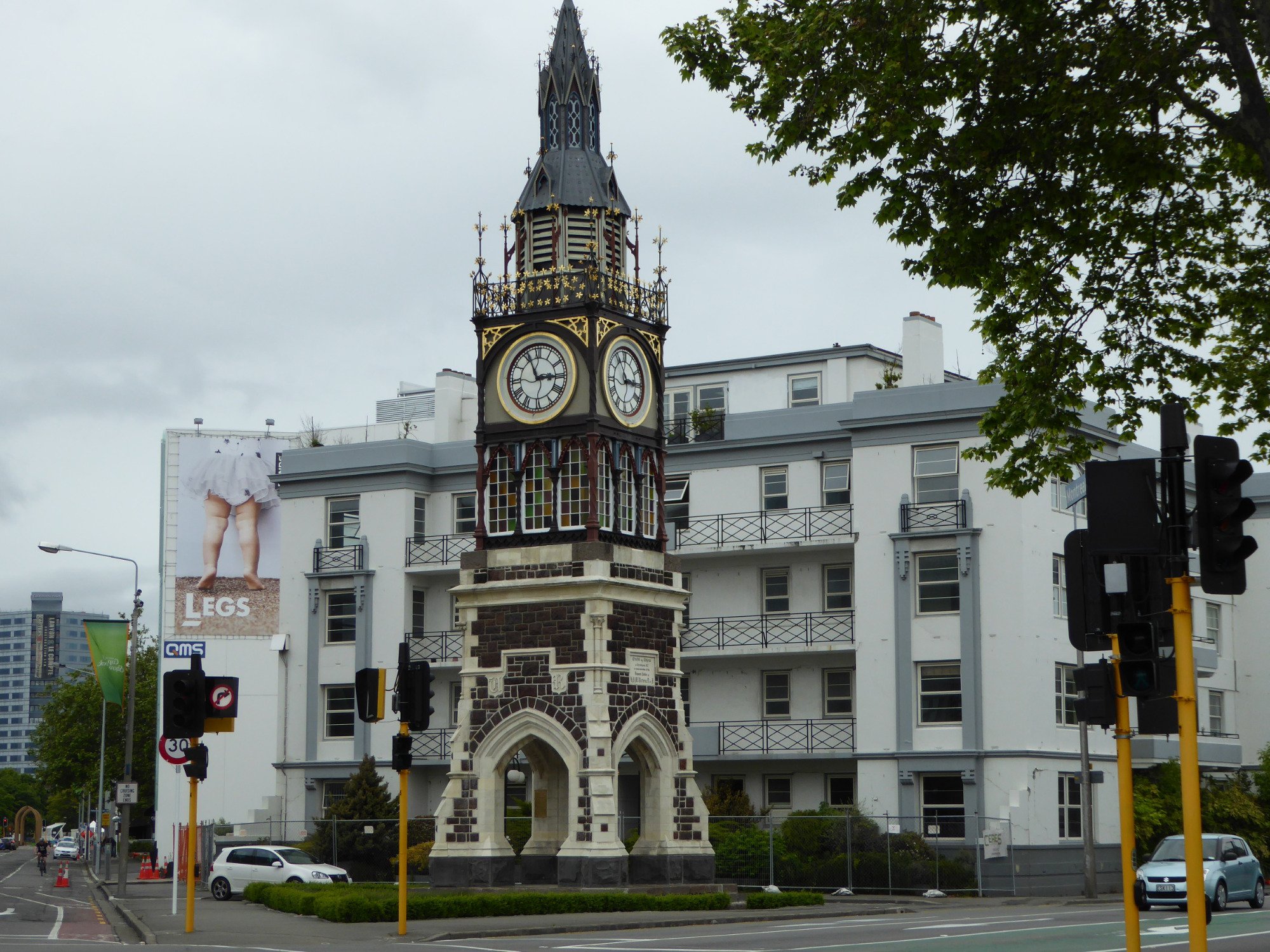 Clock tower hot sale road