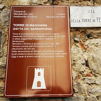 Targa esplicativa della Torre del Barbarossa