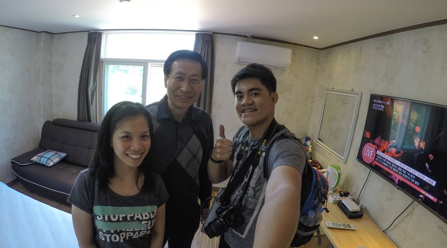 inside our room with the owner