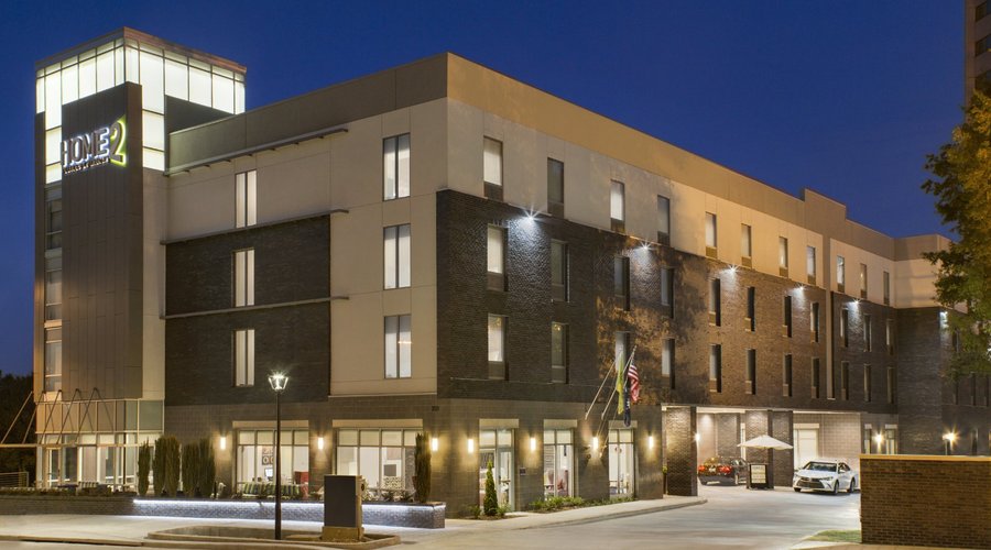 Hotel Exterior at Night