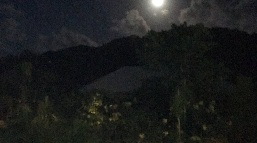 Super lune et dessert au chocolat...