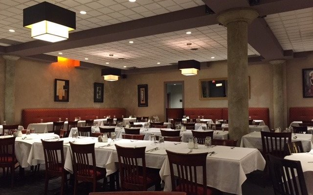 The dining area