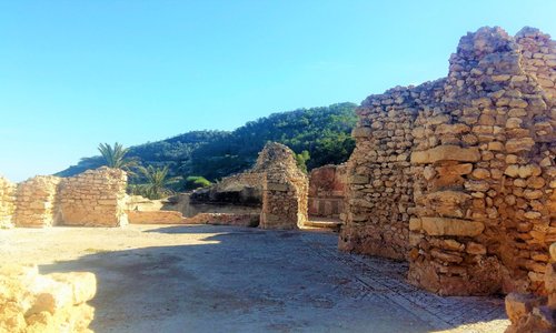 Vista del mare dalle Terme