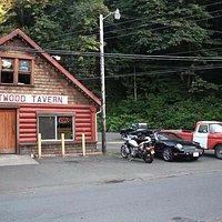 Outside the tavern from the Brightwood country store
