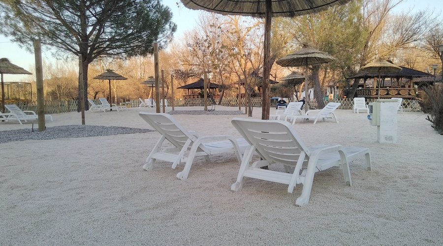 La plage du camping avec ses brumisateurs , un régal !