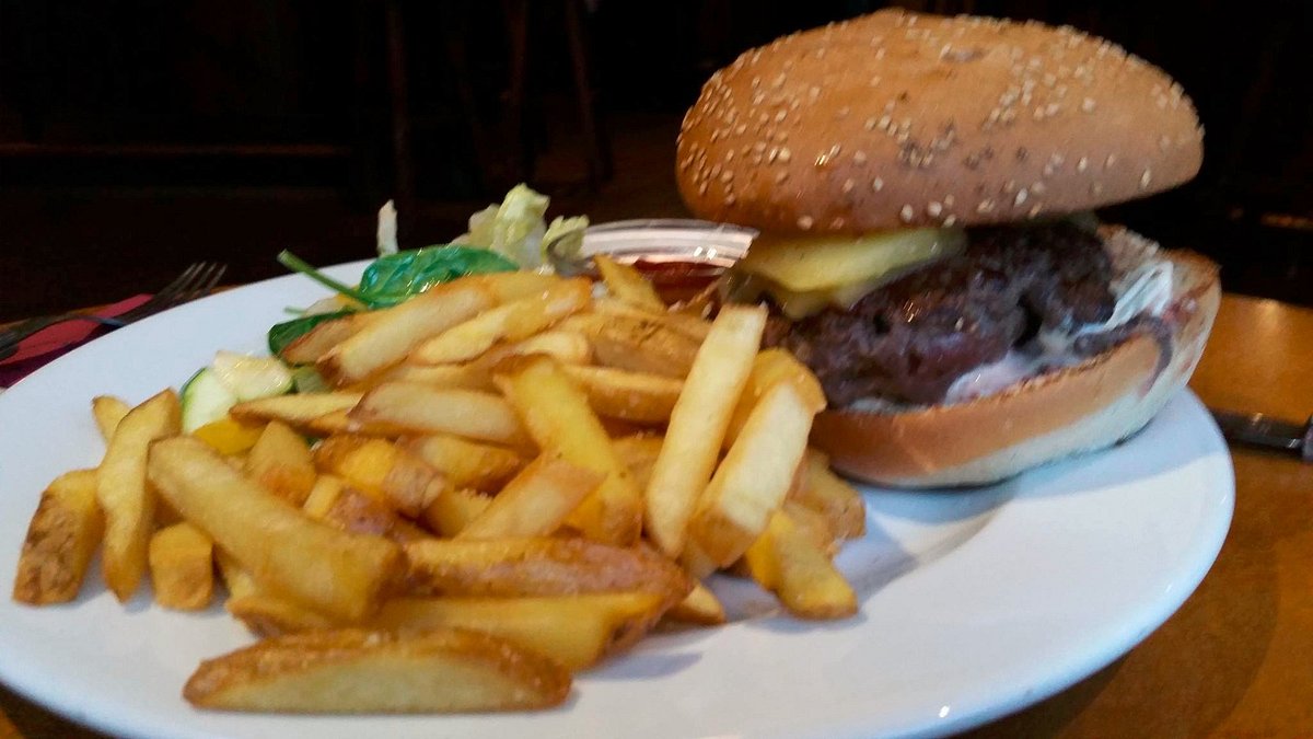 The flank steak burger - Picture of Kuja Bar & Bistro, Helsinki -  Tripadvisor