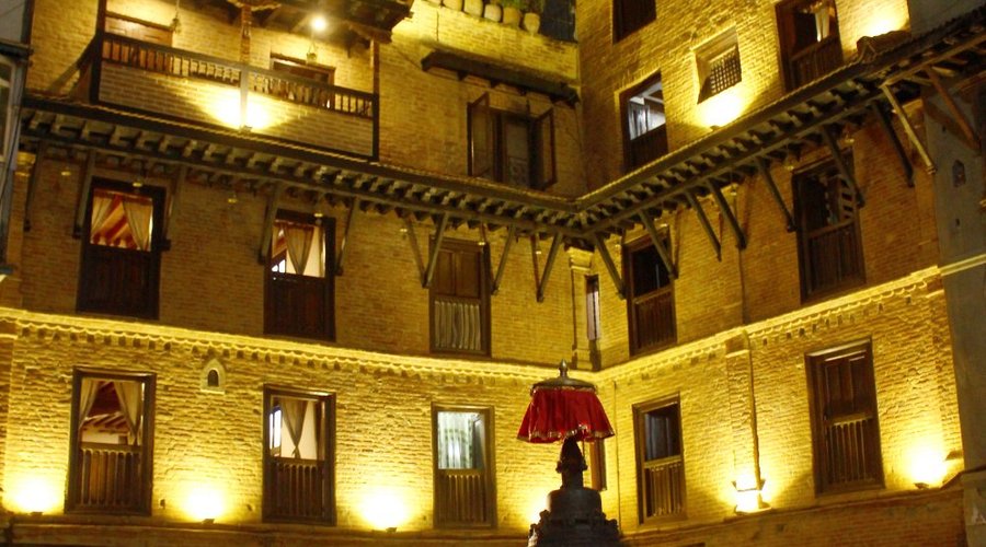 View from back courtyard