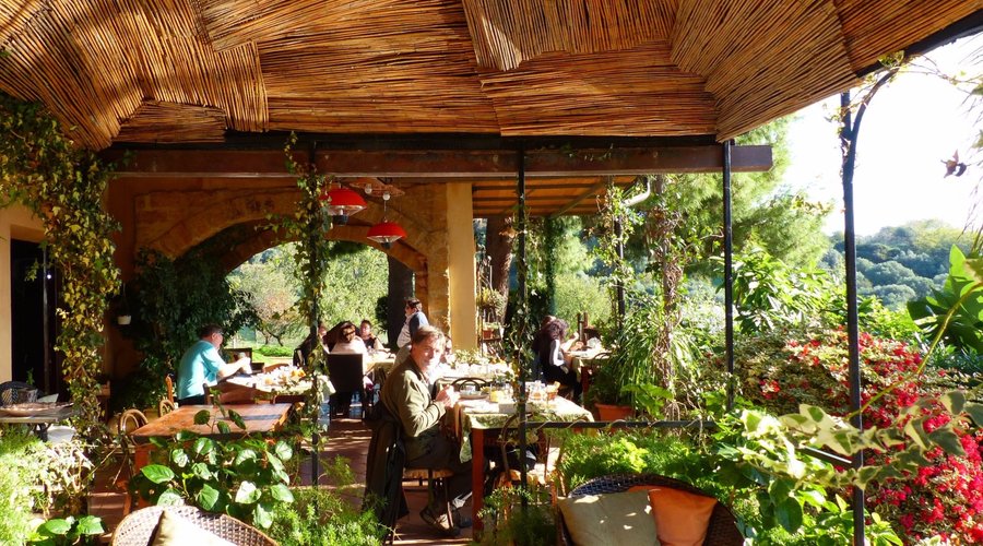 Breakfast Patio with extensive views, even nice & warm in November!