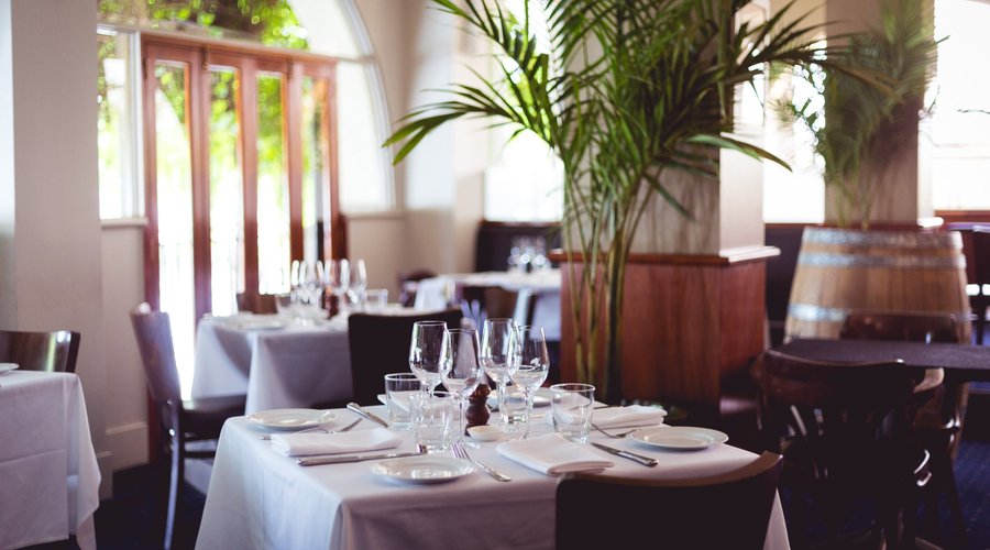 Our dining room reflects the history in which it is housed.