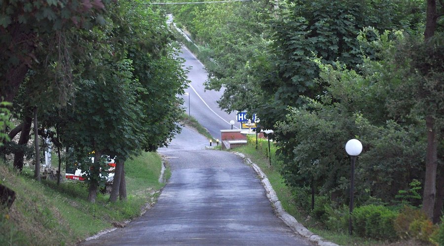 Strada di accesso all'hotel