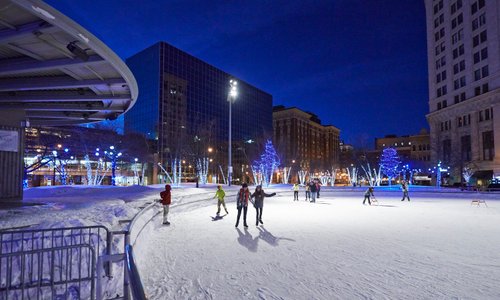 Ice skating in Downtown Grand Rapids