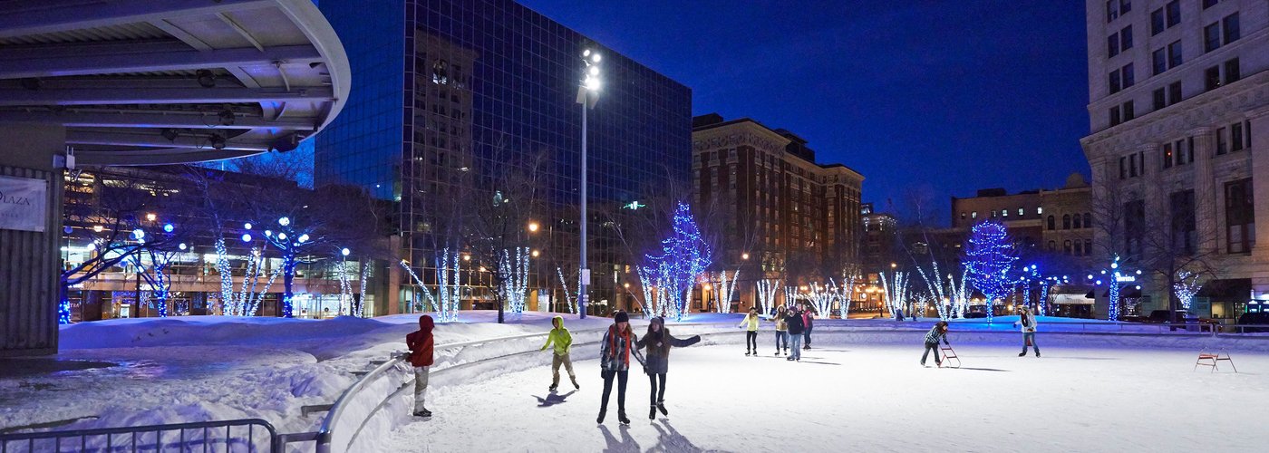 Ice skating in Downtown Grand Rapids