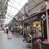 Shops and Covered walkway.