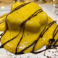 Torta Paradiso con zabaione caldo al marsala