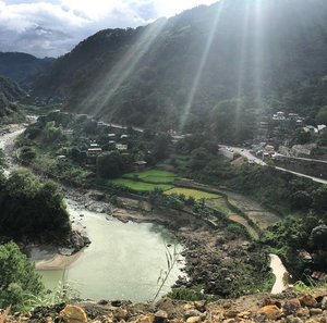 when one goes up to Sagada, this is a view going up to town.