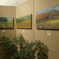 Michael Callihan paintings in east gallery