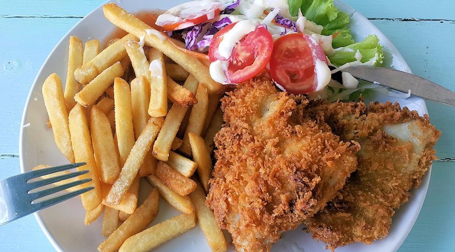 An excellent plate of fish and chips