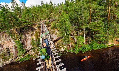 Lapinsalmi Suspension Bridge