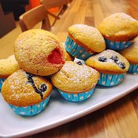 Strawberry or blueberry muffin? Which would you rather have?