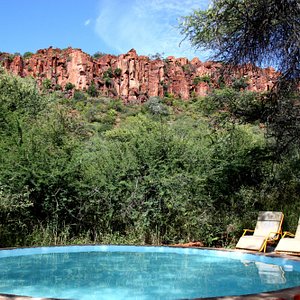 Pool of Waterberg Andersson Camp in a valley of the Waterberg
