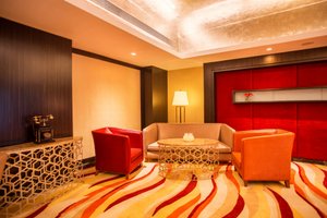 Ellaa Hotel in Gachibowli, image may contain: Living Room, Home Decor, Interior Design, Reception Room