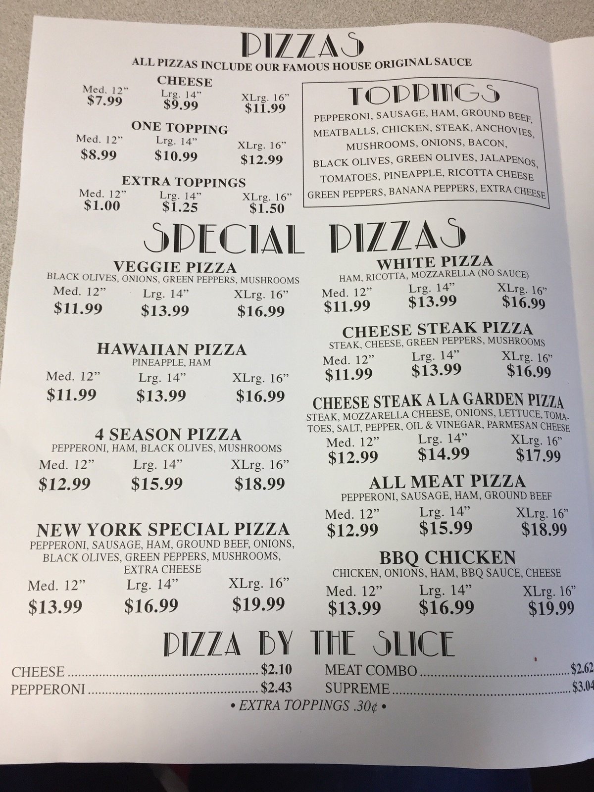 New York Pizza In Pascagoula Ms