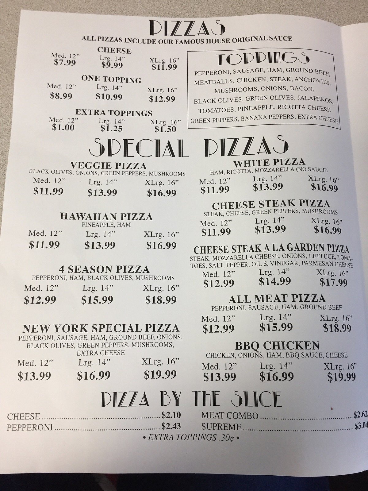 New York Pizza In Pascagoula Ms