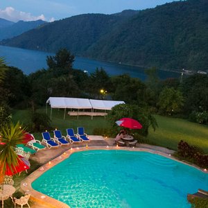 The pool is ready for our guests to watch the sunset