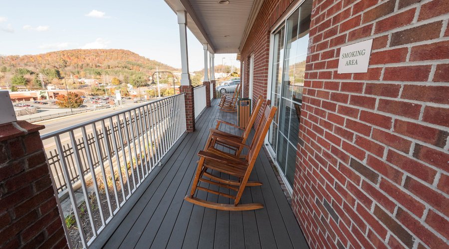 Smoking Area at the Country Inn & Suites By Carlson, Boone